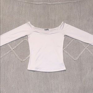 Off the shoulder Charlotte Russe top